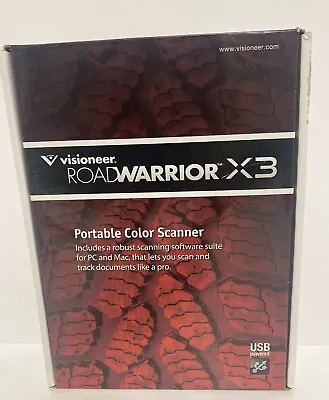 Visioneer RoadWarrior X3 Portable Color Scanner For PC And Mac New /Read • $60