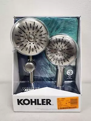 KOHLER Freespin Bellerose Wall Mount Dual Shower Heads 5.25  Brushed Nickel • $34.99