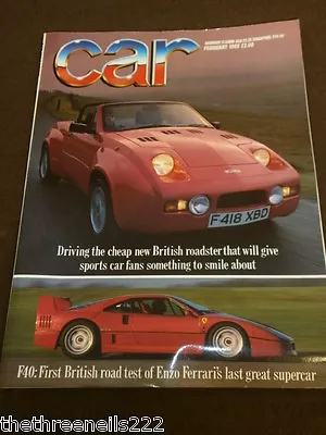 Car Magazine - Ferrari F40 - Feb 1989 • £7.99