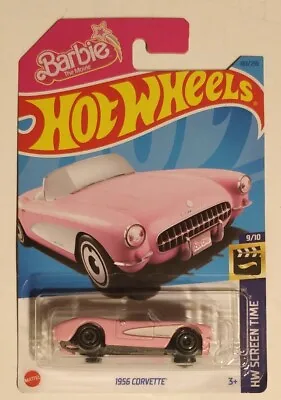 2023 Hot Wheels 1956 Corvette #183/250 (Pink) HW Screen Time 9/10: Barbie  • $7.90