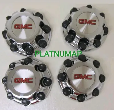 4 PCS GMC Sierra Yukon VAN 1500 2500 3500 16  Wheel Center Caps CHROME 8 LUG NEW • $56.39