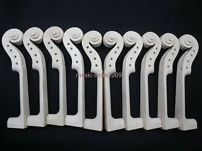 10pcs Unvarnished Student Violin Neck HeadMaple Wood 4/4 Size • $64.86