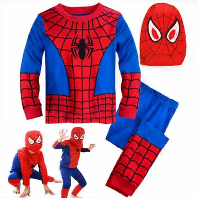 £6.32 • Buy Kids Boys Superhero Spider-Man Clothes Fancy Dress Party Cosplay Costume Outfit