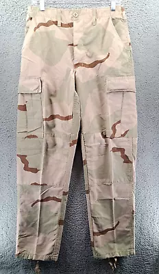 US Army Desert Camo Pants Mens Small Regular Ripstop Combat Trouser Military USA • $12.98