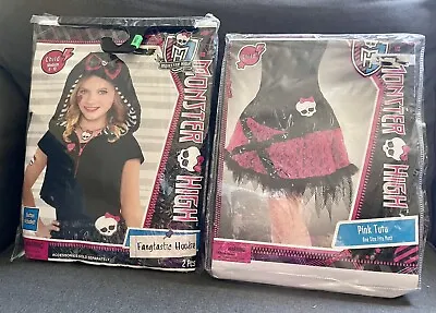 NEW: Monster High Child Set- Fantastic Hoodie And Pink Tutu Sz M (8-10) • $28.50