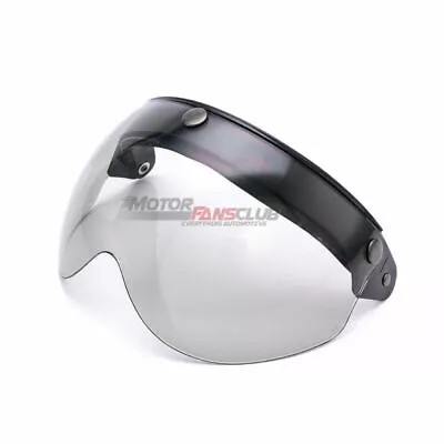 1pc Motorcycle Open Helmet 3-Snap Visor Face Wind Shield Flip Up Down • $18.50