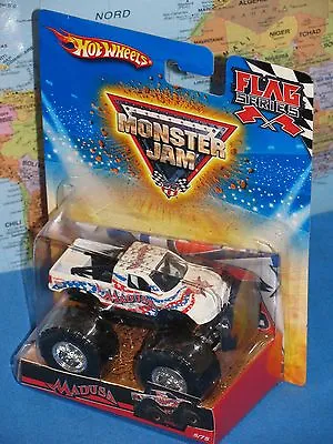 Hot Wheels Monster Jam Madusa Truck #5/75 Flag Series  ***brand New & Vhtf*** • $49.99