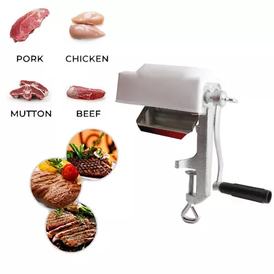 Meat Tenderizer Cuber Steak Flatten Tool Meat Commercial Tenderizer + Hand Crank • $36.99