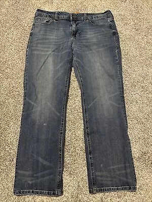 Seven7 Jeans Men 36x30 Blue Regular Straight Stretch American Medium Wash Denim* • $24.05