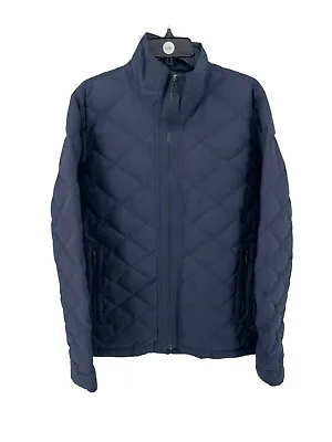 NAU Men's Navy Blue Intersect Utility Goose Down Sweater Jacket Size Large • $74.80