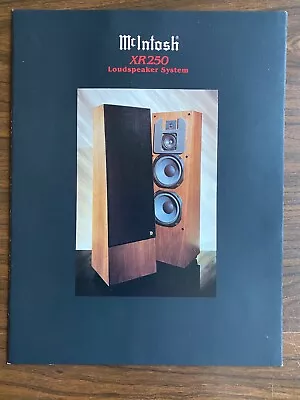 McIntosh XR 250 Loudspeaker System Brochure And Technical Paper • $5