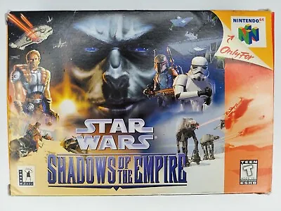 Star Wars Shadows Of The Empire N64 Nintendo 64 1996 Empty Box Only • $34.99