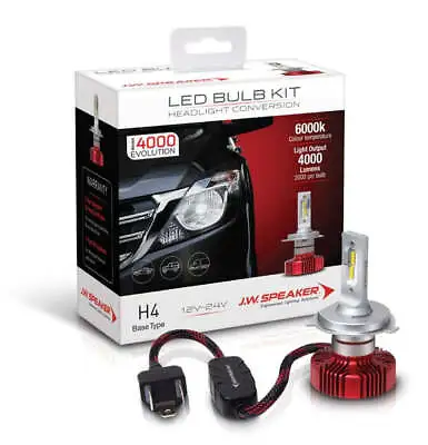 H4 JW Speaker 990004 4000 6000k White LED Headlight Kit • $156.39