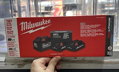 Milwaukee 48-11-1812P3 M18 18V 3 Battery Kit W/ 1 - HD 12.0 And 2 - HO CP 3.0 • $234.99