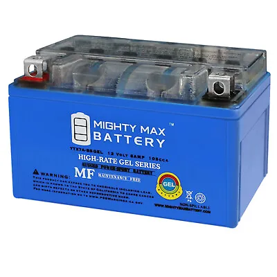 Mighty Max YTX7A-BS GEL Battery For Gas Gy6 Scooter Moped 50CC 125CC • $29.99