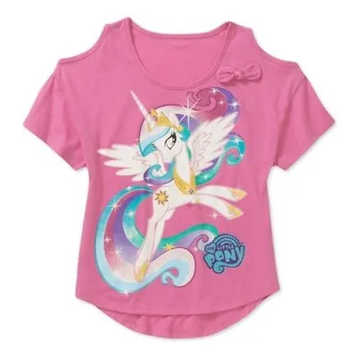 My Little Pony - Princess Celestia - Girls Cold Shoulder Top - Sizes S & XL • $14.95