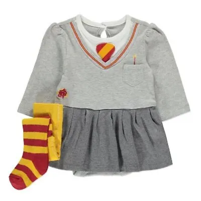 New Baby Girls 2 Piece Set Halloween Harry Potter Dress 0-3-6-9-12-18-24 Months • £6.99