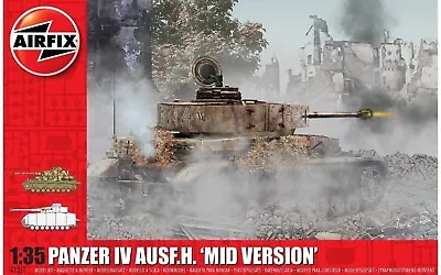 Airfix A1351 Panzer IV Ausf.H Mid Version Brand New 1/35 Scale FREE UK POST • £29