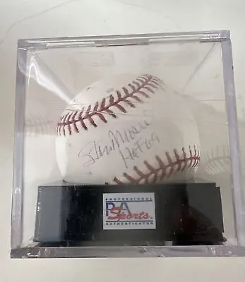Stan Musial Cardinals Signed Baseball PSA/DNA AUTO COA In PSA Cube • $244.78