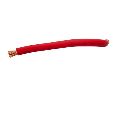 OFC 2/0 Gauge AWG RED Power Ground Wire Sky High Car Audio Sold By The Foot • $8.49