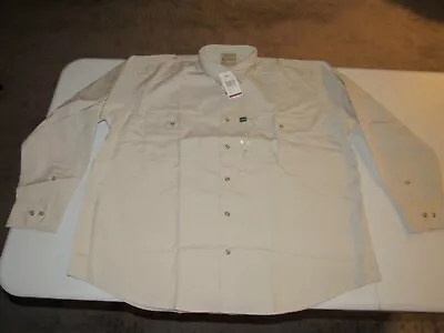 Cabela's Men's Safari Series Beige Button Up Long Sleeve Shirt Size 2XL NWT • $7.99