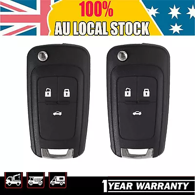 2X Button Flip Key Remote Control Case Blank Shell For Holden Barina Cruze Trax • $13.95