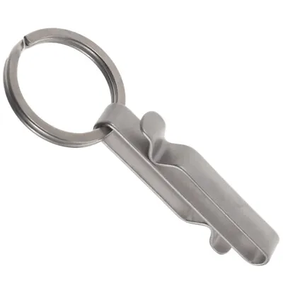 5Pcs Key Ring Clip Titanium Carabiner Clip Key Chain Heavy Duty Belt • £7.99