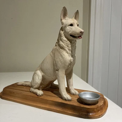 $67.27 • Buy Large Vintage White German Shepherd Figurine Northlight