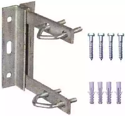 £9.90 • Buy Aerial Mast Pole Tv Wall Mount Bracket 6  X 6  Galvanised Including Fixings
