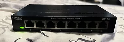 Netgear S350 Series Gs308 8 Port Gigabit Ethernet Switch Unmanaged  • $15