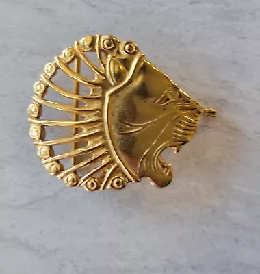 Vintage MMA Metropolitan Museum Of Art LION HEAD Belt Buckle • $19.99