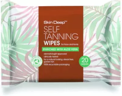 Skin Deep Self Tanning Wipes 20 Wipes X 3 Packs • £8.10