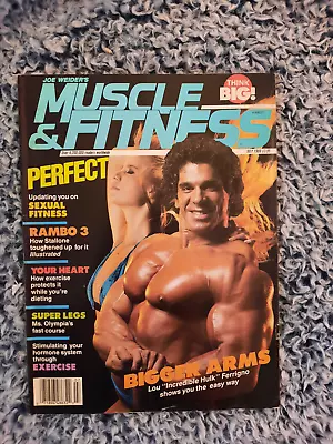 Muscle & Fitness Magazine July 1988. The Incredible Hulk / Lou Ferrigno Cover. • $12.99