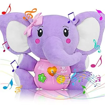 Aiduy Baby Toys 6 To 12 Months - 6 Months Old Plush Elephant Baby Toy Musical In • $17.17