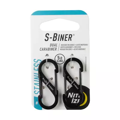 #1 Black S-Biner (2-Pack) • $6.01