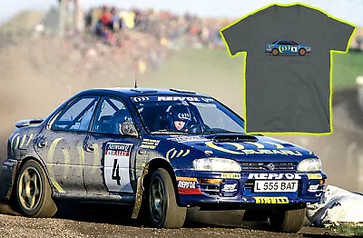 £23.64 • Buy Colin McRae Carlos Sainz Subaru Impreza WRX World Rally T-shirt 1995