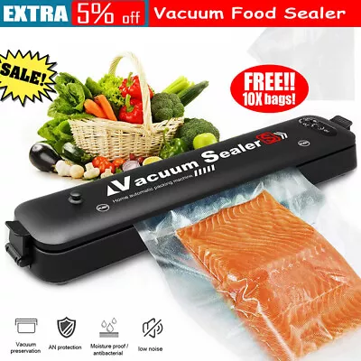 $7.55 • Buy Vacuum Sealer Machine Food Preservation Storage Saver Automatic With Seal Bags