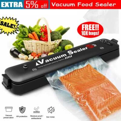 $7.55 • Buy Vacuum Sealer Machine Food Preservation Storage Saver Automatic With Seal Bags