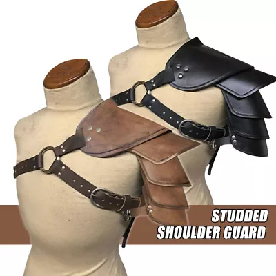 Medieval  Single Shoulder Armor Gladiator Battle Knight Pauldrons Costume • £19.37