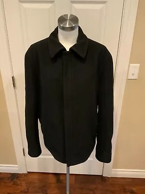 Hugo Boss Black Wool/Cashmere Zip-Up Jacket Size Large (50) • $108
