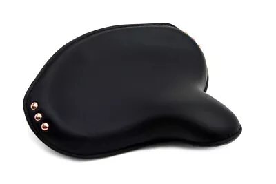 HARLEY Black Leather Replica Army Solo Seat Fits 1942-1945 WLA • $482.07