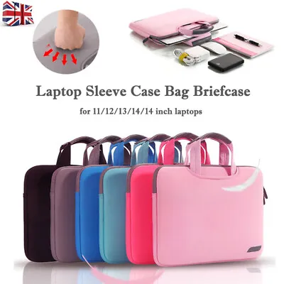 £11.99 • Buy Laptop Sleeve Bag Carry Case Cover Pouch For Macbook 11 12 13.3 15.4 15.6 Inch