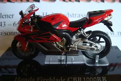 Honda CBR 1000 RR Fireblade 2003 Red Black Gray - Top 1:24 • £13.01