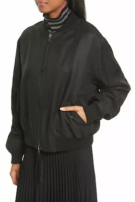 W252 Nwt Vince Linen Blend Women Bomber Jacket Xs S M L $495 • $119.99