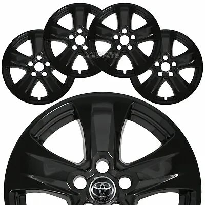 4 Fit Toyota RAV4 XLE 2019-2024 Black 17  Wheel Skins Hub Caps Rim Skin Covers • $99.99