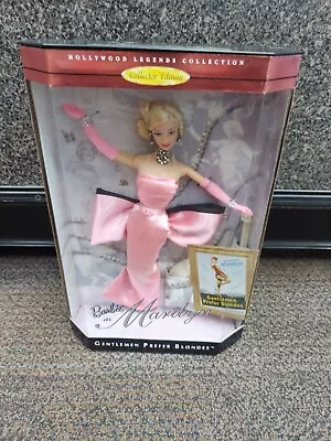 1997 Marilyn Monroe Barbie Doll In Gentlemen Prefer Blondes Pink Dress Hollywood • $42