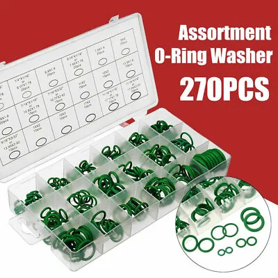 UK 270XAir Conditioning Rubber O Ring Seal Assortment Kit Green Air Con 18 Sizes • £11.99