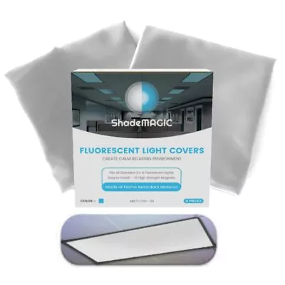 ShadeMAGIC Fluorescent Light Covers For Classroom Or Office - Light Filter Pa... • $32.01