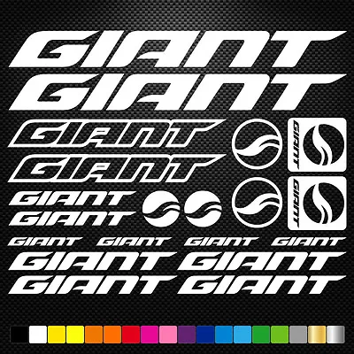 FITS Giant Vinyl Stickers Sheet Bike Frame Cycle Cycling Bicycle Mtb Road • $8.29