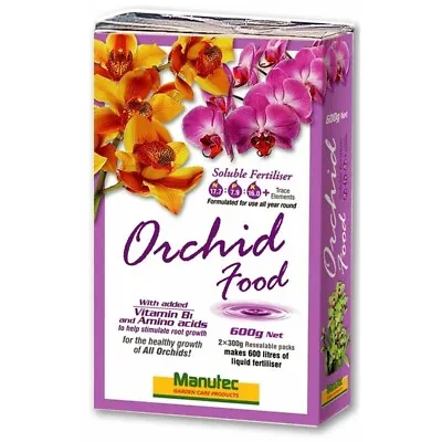 $37.90 • Buy Manutec 600g Orchid Food Flower Fertiliser Growth Garden Plants Season Healthy